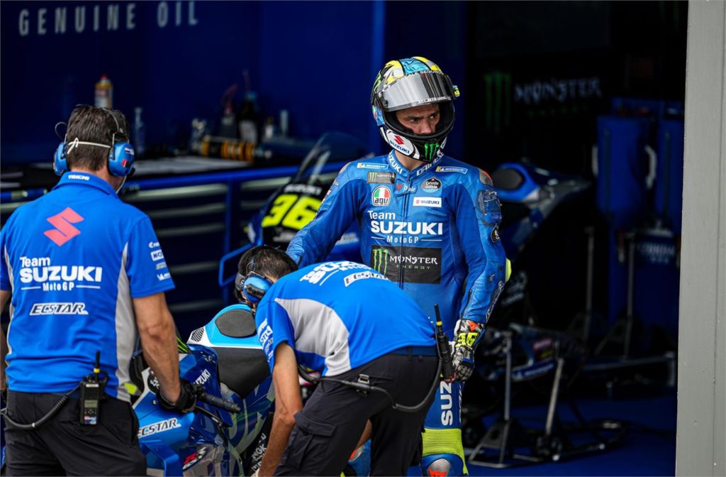 MotoGP | GP Gran Bretagna 2022, Mir (Suzuki): "Stando in un gruppo ho surriscaldato la gomma anteriore"