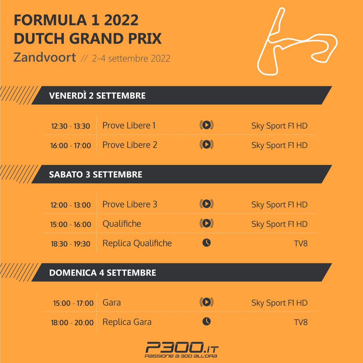 F1 | GP Olanda 2022: l'albo d'oro e gli orari TV di Zandvoort F1 | GP Olanda 2022: l'albo d'oro e gli orari TV di Zandvoort